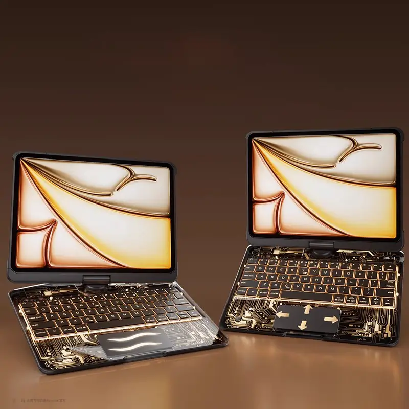 ifacetech magic keyboard for ipad air pro clear black new